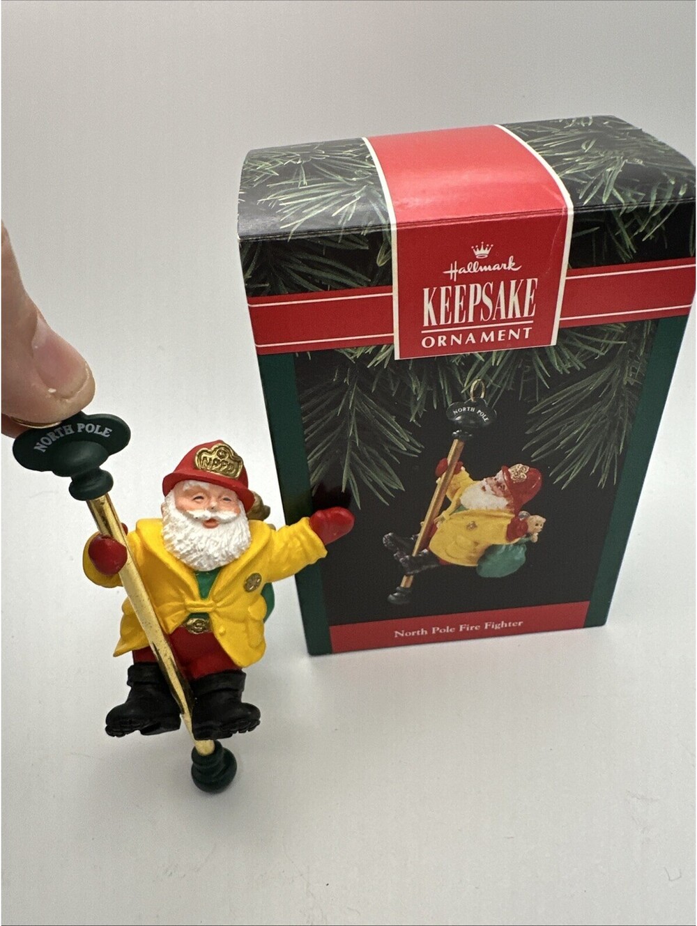 Hallmark Keepsake Ornament North Pole Fire Fighter Christmas 1992